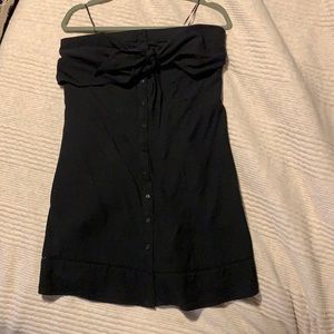 1 State strapless black dress